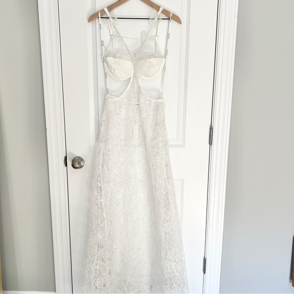 For Love and Lemons Mackenzie Butterfly Lace Slip Cut Out Dress Size Med… - Picture 7 of 14